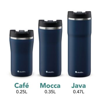 Barista Mocca - tasse thermo, 0.35L, bleu foncé 4