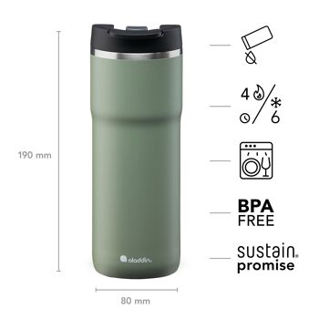 Barista Java - tasse thermo, 0.47L, vert sauge 2