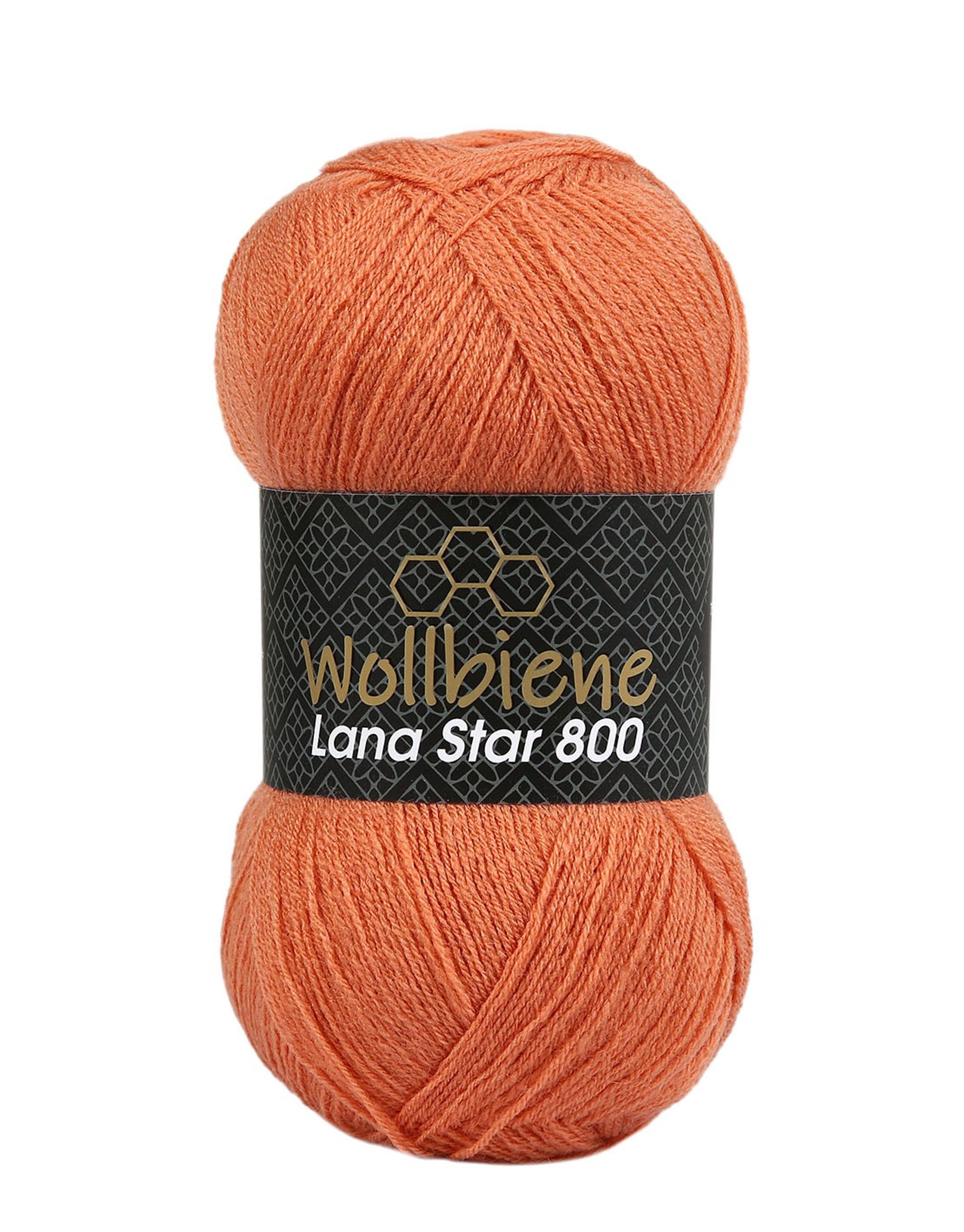 Achat Laine d'abeille Lana Star 800 rose foncé 13 25% laine couleurs unies  en gros