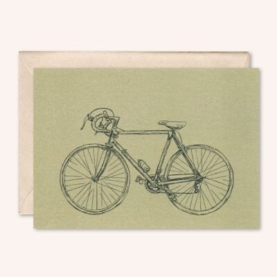 Tarjeta + sobre sostenible | Bicicleta de carretera | sabio