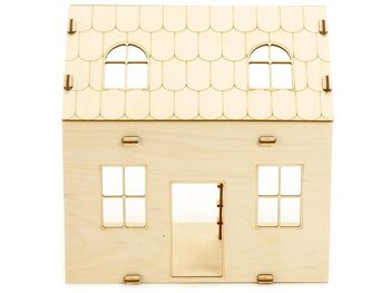 Maison de poupée en bois Summer, Set constructeur 3D 4