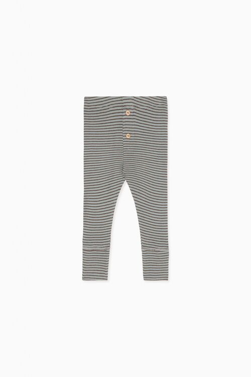 Stripe pants blue & brown