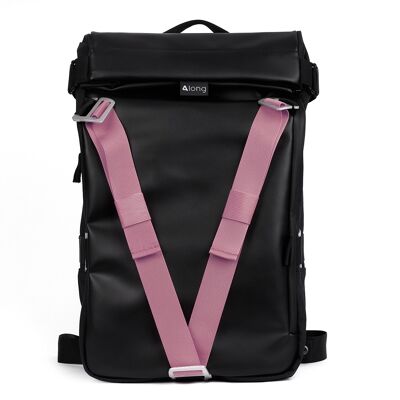 Backpack + pink strap
