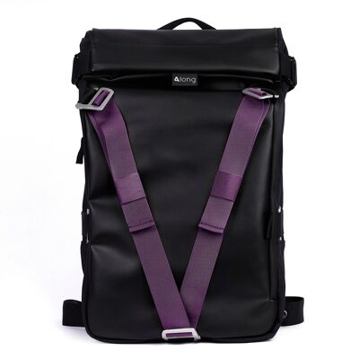 Backpack + purple strap