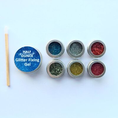 Biodegradable Body Glitter Kit Including Fixing Gel