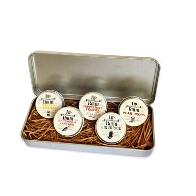 Lip Balm Gift Set - 5 Retro Sweets