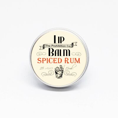 Baume à lèvres végétalien au rhum épicé de Half Ounce Cosmetics
