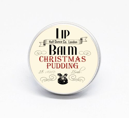 Christmas Pudding Lip Balm by Half Ounce Cosmetics