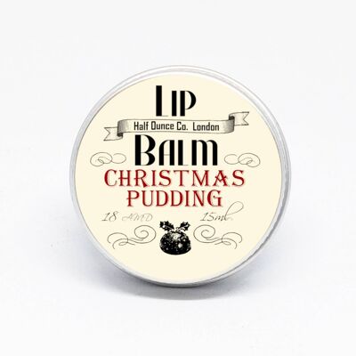 Balsamo per le labbra Christmas Pudding di Half Ounce Cosmetics