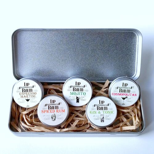 Lip Balm Gift Set -5 Alcoholic Drink