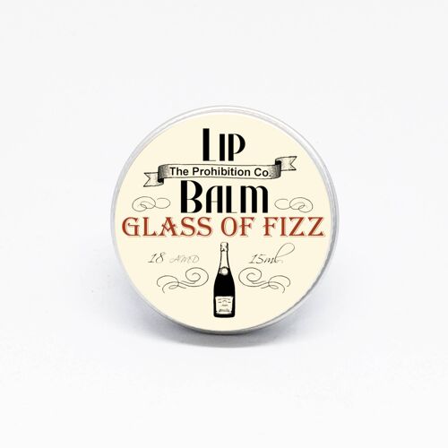 Glass of Fizz Lip Balm by Half Ounce Cosmetics