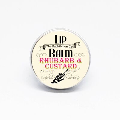 Bálsamo labial de ruibarbo y natillas de Half Ounce Cosmetics