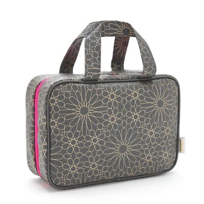 Trousse de toilette pliante Faith' en anthracite mandala