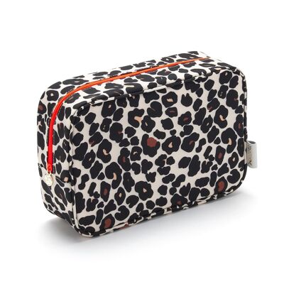 Beauty Kit Case in Leopard Tan