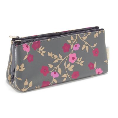 Lauren' faltbare Kosmetiktasche in Blossom Charcoal