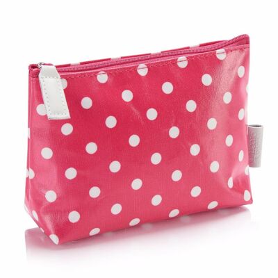 Polka dot make-up bag