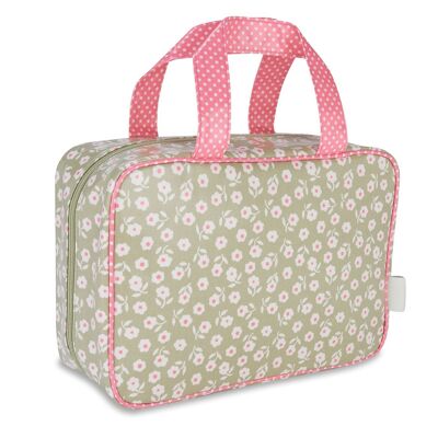 Daisy' Hanging Traveller Wash Bag - Sage