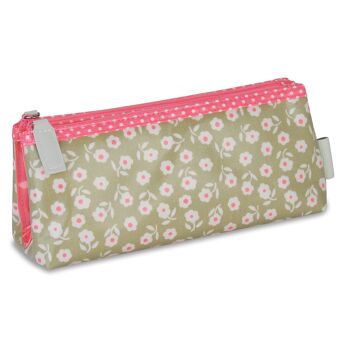 Trousse de maquillage pliable Daisy' - Sauge 1