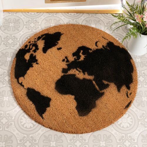 Globe Circle Doormat