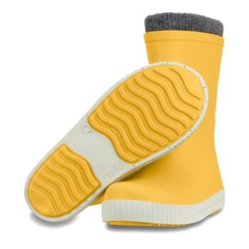 Wave Sock Doublé Junior Wellies Jaune 6