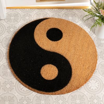 Yin Yang Circle Doormat