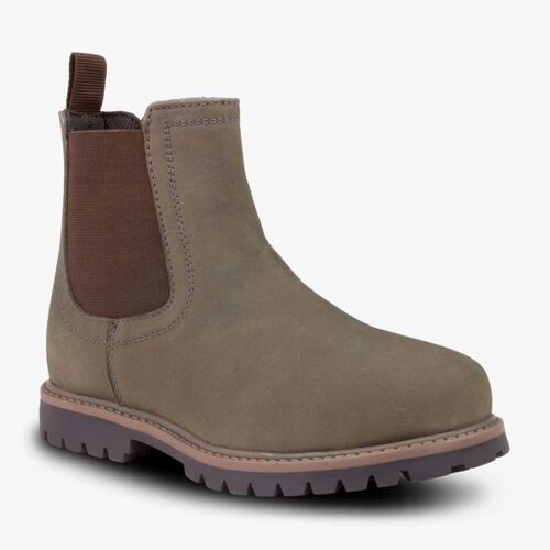 Classic chelsea boots in grey