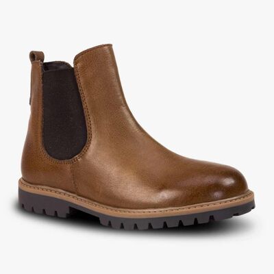 Classic chelsea boots in brown