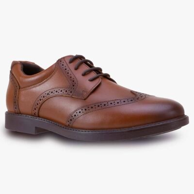 Tom brogue smart boys lace school shoe in brown