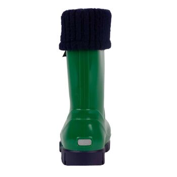 WELLIES VERT BRILLANT AVEC CHAUSSETTES 3