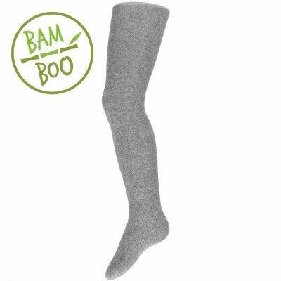 891 BAMBOO tights GREY MEL LIGHT - big sizes