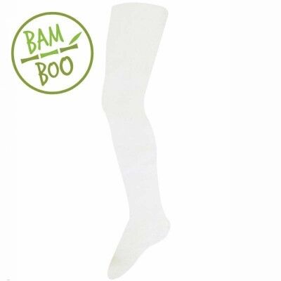 891 BAMBOO Strumpfhose WEISS - kleine Größen