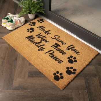 Country Home Wipe Your Paws Paillasson extra large 1