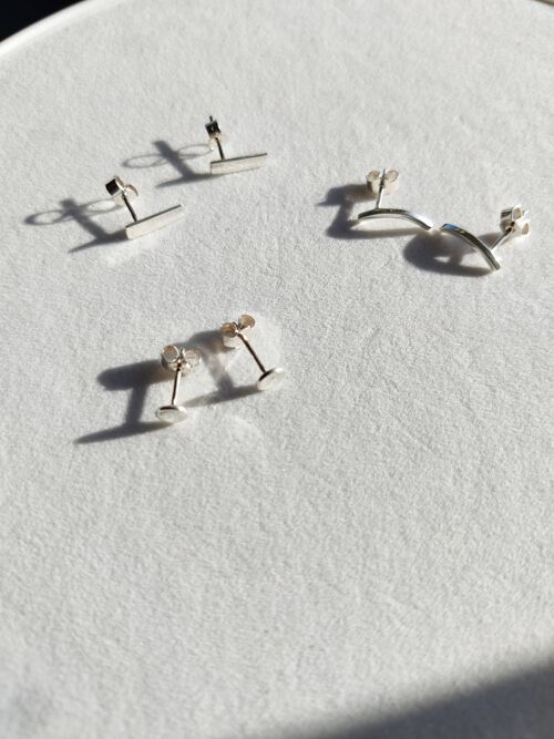 Petite Silver Stud Earrings