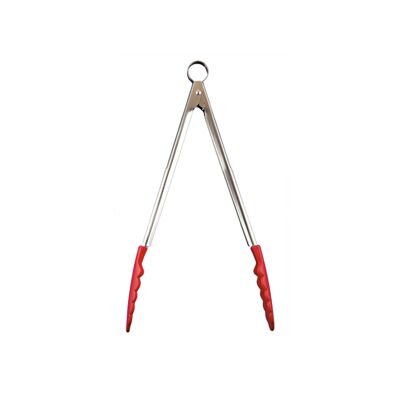 Cooking and serving tongs, red, length: 30.5 cm