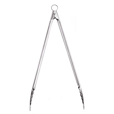 Cooking and serving tongs, stainless steel, length: 40.6 cm