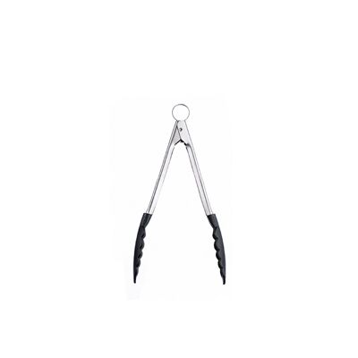 Cooking and serving tongs, black, length: 24cm