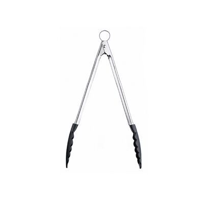 Cooking and serving tongs, black, length: 30.5cm