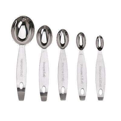 Measuring spoons in a set of 5 (0.625; 1.25; 2.5; 5; 15 ml)