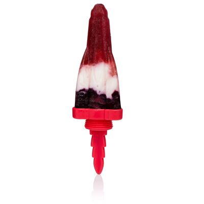 Ice mold set - rocket - red, content: 6 x 60 ml