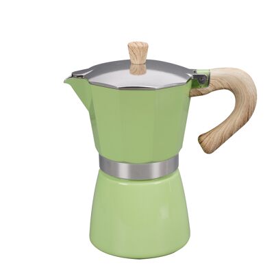 Venezia - caffettiera espresso, verde, 9 tazze