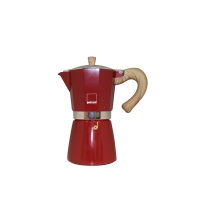 Venezia - espresso maker, red, 3 cups