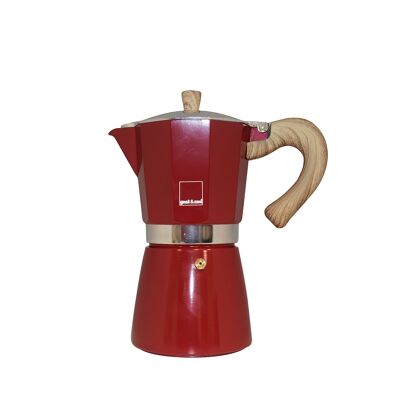 Venezia - espresso maker, red, 6 cups