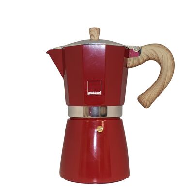 Venezia - espresso maker, red, 9 cups