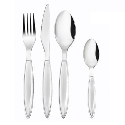 Gilda - cutlery set 24 pieces, white