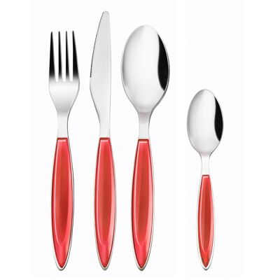 Gilda - cutlery set 24 pieces, red