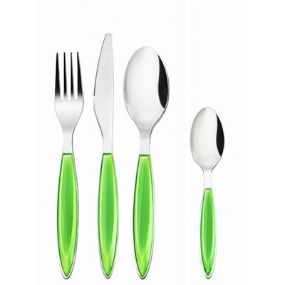 Gilda - cutlery set 24 pieces, green