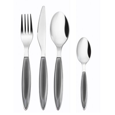 Gilda - cutlery set 24 pieces, black
