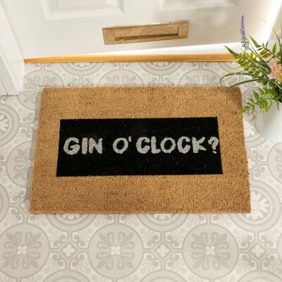 Gin O'Clock Glitter Fußmatte
