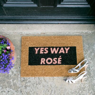 Ja, Way Rose Glitter Fußmatte