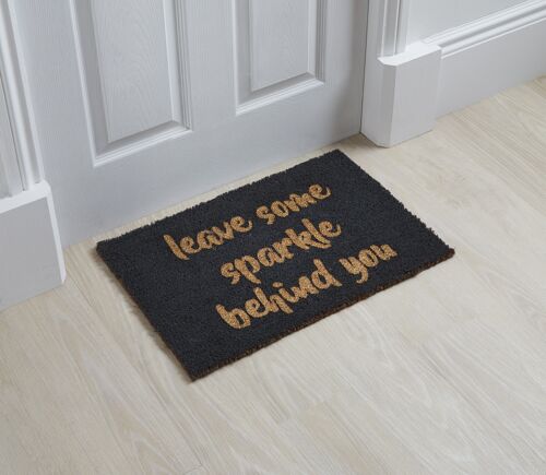 Leave some sparkle doormat